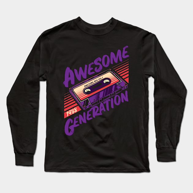 Awesome Generation - Awesome Mix Long Sleeve T-Shirt by Meta Cortex